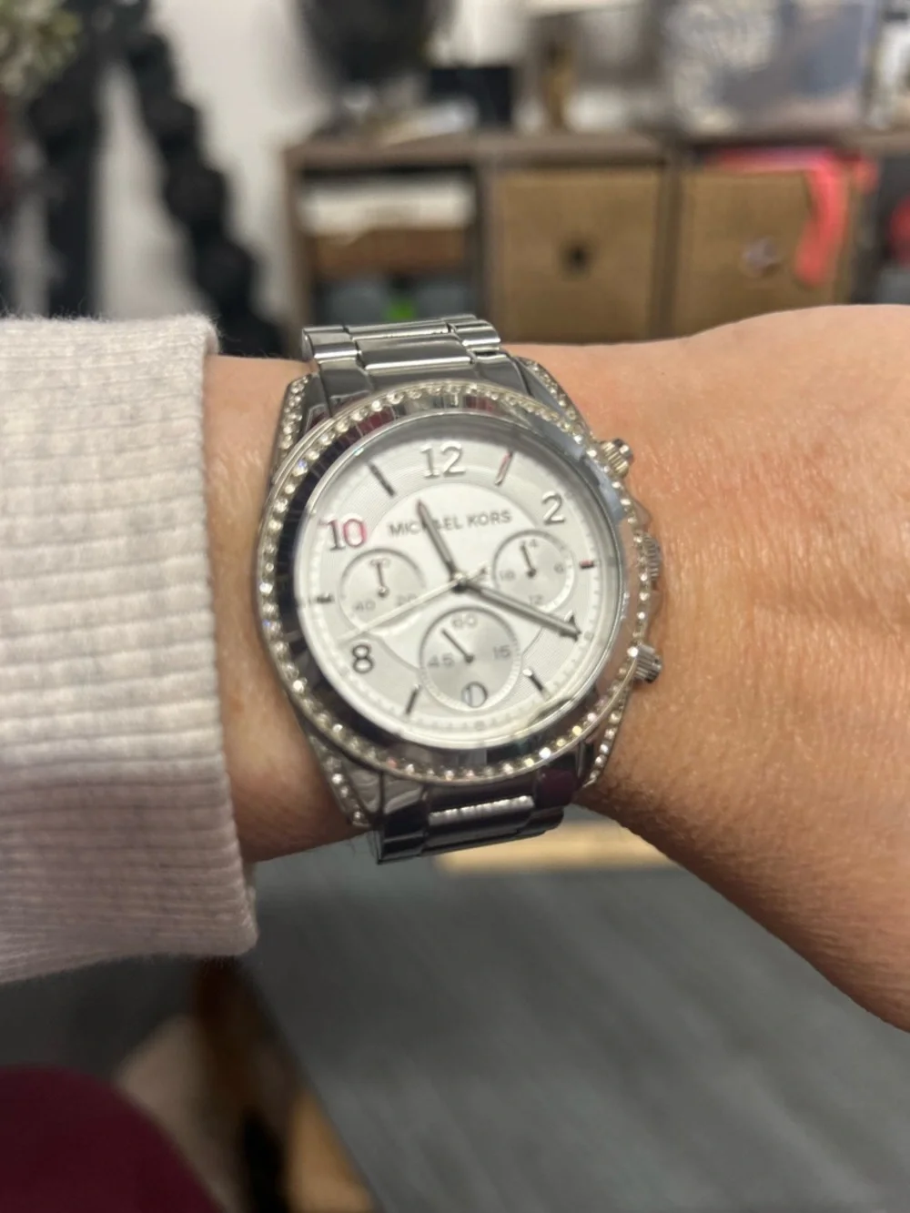 Michael Kors silver tone